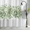 thumbnail image 2 of Sage Green Eucalyptus Leaves Waterproof Shower Curtain,Extra Large 72"x96" Polyester Fabric Shower Curtains for Bathroom,Spring Summer Botanical Floral Decorative Bathtub Curtain Sets with Hooks, 2 of 9