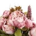 thumbnail image 4 of Ramo de Flores de Peonía Rosa Artificial Decoración en Hogar Flores de Mano para Hermanas de Soledad Flores de peonía, 4 of 10
