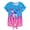 Diamond Butterfly, variant on Girls Graphic T-Shirt Tie Dye Kids Short Sleeve Tee Shirt Tie Front Tops 7-12 Years
