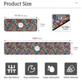 thumbnail image 3 of Yayeee Faucet Mat for Kitchen Sink 30" Diatomite Long Splash Guard Pad, Vibrant Dragon Scales Pattern, 2 Pack, 3 of 7