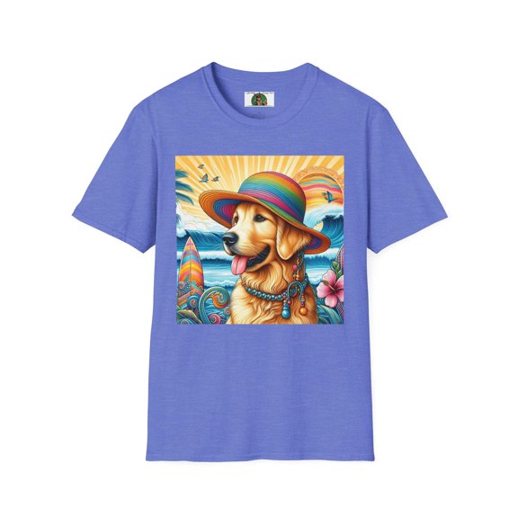 Golden Retriever Girl Unisex Softstyle T-Shirt