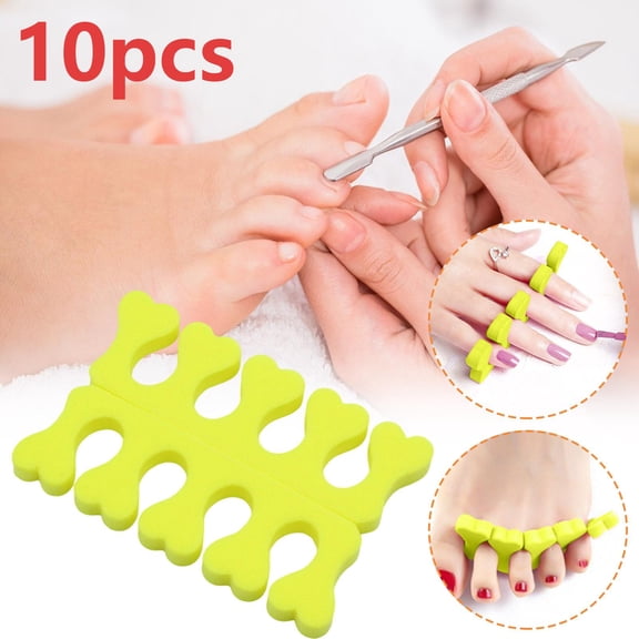 10pcs Sponge Toe Separators Soft Finger Separators Toe Divider Spacer for Polishing Pedicure Manicure Coating Gel Painting Nail Art Beauty Accessories