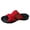 Red, variant on OOOUM Mesh Slide Sandals For Women Comfortable Cushioned Soft Platform Sandals Breathable Casual Summer Beach Flats Coffee US:9