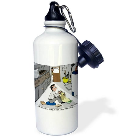 

3dRose Pastor Privacy and Interruption Issues Sports Water Bottle 21oz
