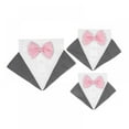 thumbnail image 4 of Chien Smoking Bandana Chien Mariage Bandana Collier de Chien avec Noeud Papillon et Cravate Designs Réglable Noir Col Formel Smoking Chien Noeud Papillon Réglable Foulard, 4 of 12