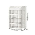 thumbnail image 4 of FcBaudy Cosmetic Storage Box Desktop Storage Dusted Proof Mask Lipstick Crossed Border Plastic Storage Shelf A receptacle, 4 of 7