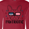 thumbnail image 4 of Inktastic Pawtriotic with French Bulldog  in American Flag Sunglasses Long Sleeve T-Shirt, 4 of 5