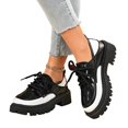 thumbnail image 5 of Willtoo Women's Lace up Shoes Chunky Low Heels Platform Vintage Round Toe Dress Mary Jane Shoes for Women Comfortable Casual Lug Sole Waterproof Non Slip Party Dressy Footwear, 5 of 5