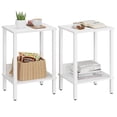 thumbnail image 1 of Juego de mesa auxiliar VIMBER UTBT101W2 con estantes de almacenamiento de 2 niveles, 1 of 9