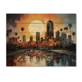 thumbnail image 3 of Designart "Urban Miami s Palms A Tropical Oasis II" Cityscapes Print on Natural Pine Wood, 3 of 5