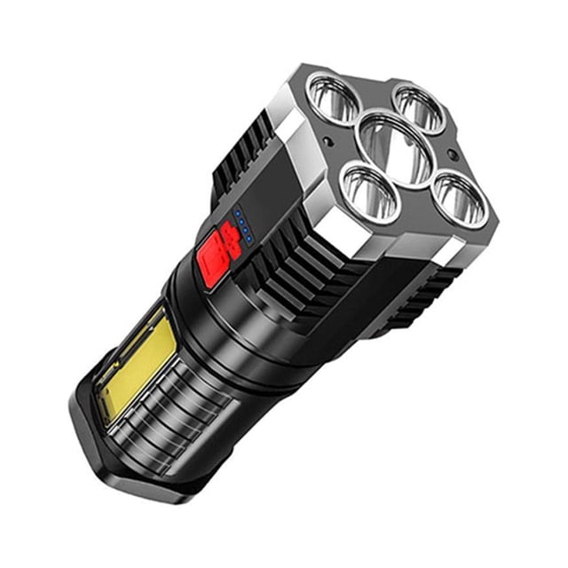 Linterna Superbrillante P7900 Reflector Portátil USB para Senderismo Y (plateado)