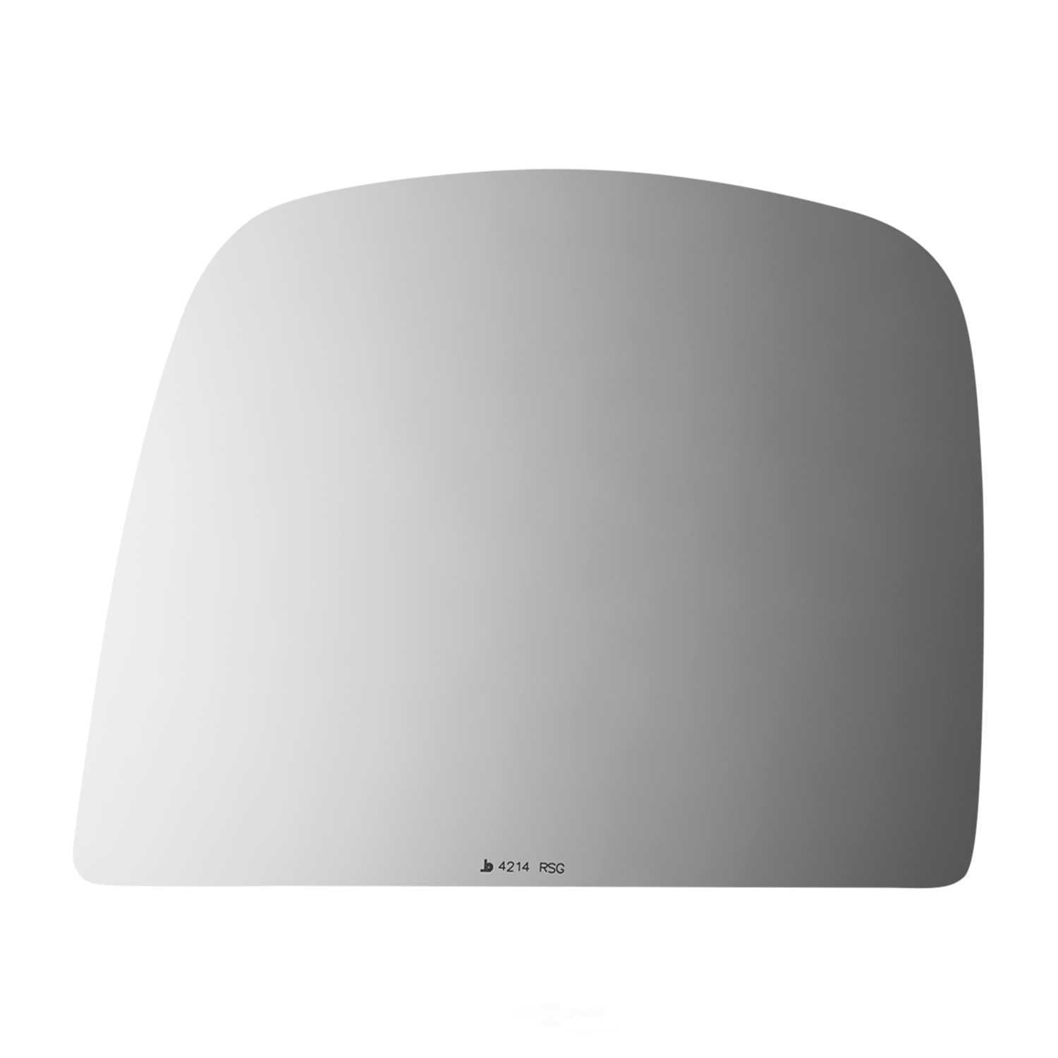 Burco Side View Mirror Replacement Glass with Motor Mount Plate - Clear Glass - 4214RSG