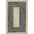 thumbnail image 2 of KH Handloom Handmade Hand Braided Natural Jute and Black Cotton Area Rug For Living Room, Jute Floor Mat, Centre Table Carpet, Home Decore Rug, 2 of 5