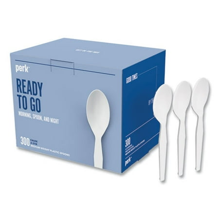 

Perk Mediumweight Plastic Cutlery Teaspoon White 300/Pack