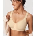 thumbnail image 5 of DELIMIRA Women's Inbarely Plus Posture Bras Front Closure Lightly Padded Wireless Full Coverage Bra, 5 of 6