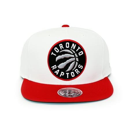 Mitchell & Ness Toronto Raptors Off White HWC 2-Tone Snapback Hat - Hibbett