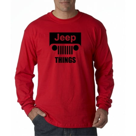 740 - Unisex Long-Sleeve T-Shirt Jeep Things Wrangler Grille Medium