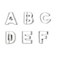 thumbnail image 6 of WXLCISI Stainless Steel Alphabet Cookie Cutters – 26-Piece Set for Baking, DIY Decor & Holiday Treats, 6 of 9