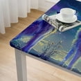 thumbnail image 5 of WYYP Wolfs Moon Stars Square Tablecloth Outdoor Picnic Camping and Indoor Kitchen Dining Party 100% Polyester Fiber 36*36, 5 of 8