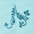 thumbnail image 1 of Ahgly Company Machine Washable Indoor Square Transitional Electric Blue Area Rugs, 6' Square, 1 of 7