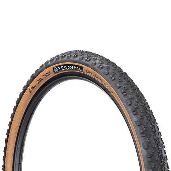 Teravail - Rutland Bicycle Tire | 27.5 x 2.1 60tpi | Fast Compound | Light and Supple | Tan Sidewall