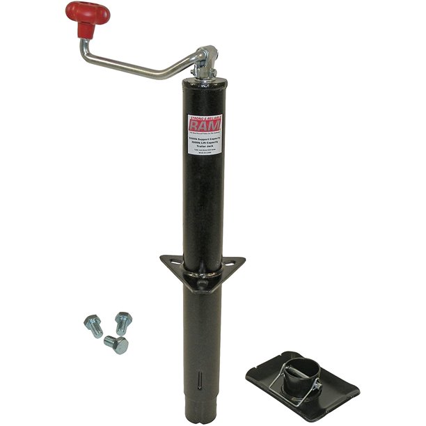 RAM AFrame Trailer Jack with Foot and Mounting Hardware, 5,000 lbs