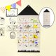 thumbnail image 4 of Calendario de Adviento de tela para colgar, 24 bolsillos, adornos navideños, bolsas con cordón, pancarta colgante para puerta y pared, 4 of 4