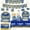 Complete Tableware & Decor Set-L#005, variant on 2026 Graduation Party Decorations, Congrats Grad Blue Gold Tableware Set, Banner, Plates, Napkins, Cups, Tablecloth for Graduation Celebration (A)