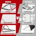 thumbnail image 3 of Bingirl Baseball Rebounder Net, 4x4.5FT 5 Adjustable Angles Baseball Bounce Back Net with UV Resistant, Pitchback Trainer for Ground, Line Drive & Fly Balls, 3 of 7