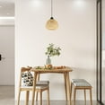 thumbnail image 4 of CRAFTHROU Pendant Lamp Shade Woven Wicker Lamp Shades Beige Rustic Style for Ceiling Lamps 1Pcs, 4 of 4