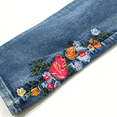 thumbnail image 6 of QERINTE Womens Plus Size bootcut Jeans High Waisted Stretchy Jeans Curvy Embroidered, 6 of 7