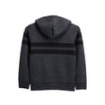 thumbnail image 2 of X RAY Boys (6-12) Full Zip Fleece Flannel Lining Sweater with Hood, Kids Knit Sweater for Spring, Fall and Winter | Charcoal Black,, 2 of 5