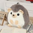 thumbnail image 2 of 32cm Cute Cartoon Hedgehog Shoulder Pack Furry Animal Kawai Large Capacity Plush Bags Kids Birthday Gifts Little Girl schoolbag zhangmengya LED, 2 of 2