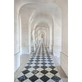thumbnail image 2 of ABPHOTO Polyester 5x7ft Black and White Floor Length Corridor Photography Backdrop Photo Background, 2 of 3