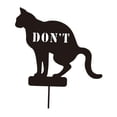 thumbnail image 1 of Letrero de Prohibición de Caca para Gatos shamjiam con Estaca de Hierro Decoración de Jardín, 1 of 8