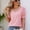 24-Pink, variant on SELONE Womens Summer Tops Short Sleeve Tops Blouses Regular Fit T Shirts Puff Sleeve Pullover Tees Tops Solid T-Shirts V Neck Tops Casual Blouses Easy Care Soft Breathable Pullover Tops Gray S