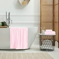 thumbnail image 5 of MALLONI HOME Ultra Soft 3 Pack Cotton Towel Set, Contains a Bath Towel 28x55 inch, a Hand Towel 16x24 inch & a Wash Coth 12x12 inch, Ideal Everyday use, Compact & Lightweight - Pink, 5 of 6