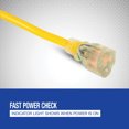 thumbnail image 2 of Strongway Outdoor Extension Cord, 15 Amps, 12/3 Gauge, 50ft. Rust-Resistant Blades, Flexible to -40°F, 2 of 4