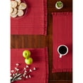 thumbnail image 6 of DII Variegated Tango Red Fringe Placemat (Set of 6), 6 of 6