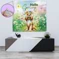 thumbnail image 4 of Cocker Spaniel Hello Spring Time Flower Floral Nature Tapestry Cockers Dog Lover Gifts Wall Hanging Backdrop Home Decor - 02031, 4 of 5