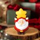 thumbnail image 5 of Fiudx Ofertas y liquidaciones Adornos de nieve para paisajismo en miniatura de Papá Noel Adornos de madera brasileña para coche, 5 of 6