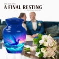 thumbnail image 4 of JAGASY Dragon Small Urn for Ashes Adult Male, Blue Urns for Human Ashes Keepsake, Ocean Wave & Sunset Decorative Urns for Friends, Memorial Cremation Urn for Boys & Girls, (3 Inch), 4 of 7