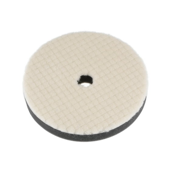 6" Wool Felt Sponge Polishing Pad Hook and Loop Buffing Wheel with Hole Medium Polishing for Orbital Polisher
