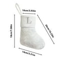 thumbnail image 4 of Tyidzon 7 Inch Christmas Stockings, Super Soft Mini White Plush Christmas Stockings, Personalized Christmas Stockings for Christmas Xmas Tree Holiday Fireplace, 4 of 7