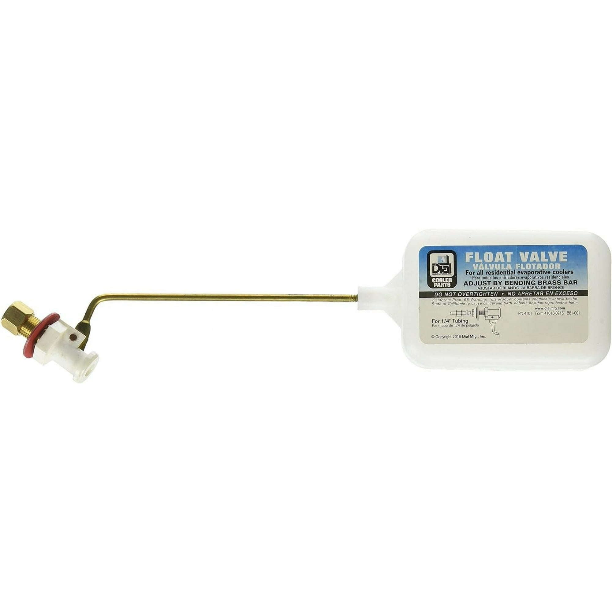 Dial 4101 2-9/32 Evaporative Cooler Float Valve Stainless Steel, 2", White