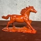 thumbnail image 1 of Ebony wood carving of the zodiac horse symbolizing success and leading the way, a mahogany horse ornament for home decoration., 1 of 4