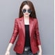 thumbnail image 4 of Nueva chaqueta de cuero S-4xl para mujer, chaqueta de cuero para motocicleta de primavera, traje de cuero para mujer, chaqueta femenina, Blazer, 4 of 4