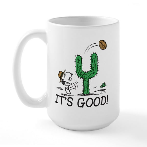 CafePress - The Peanuts Gang: Spike Large Mug - 15 oz Ceramic Large White Novelty Mug
