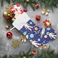 thumbnail image 6 of Coolnut 17.7 Inch Christmas Stockings, 1 PCS Space Pattern Presonalized Large Stocking Sock for Family Holiday Xmas Party Decorations, 6 of 7