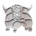 thumbnail image 3 of Tabla de charcutería de madera, organizador de bandejas con forma de vaca, plato rústico de frutos secos para comida Estilo A, 3 of 9